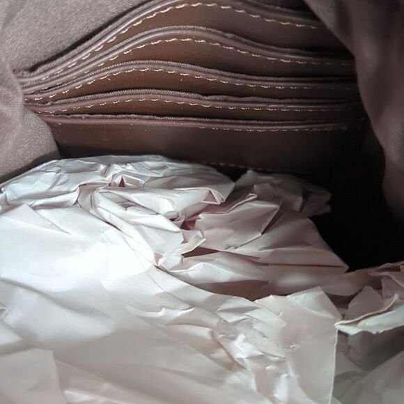 Aspen Brown and Faux Fur Crossbody Bag NWT - Picture 6 of 7